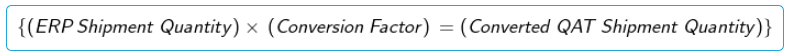 Conversion Factor Formula