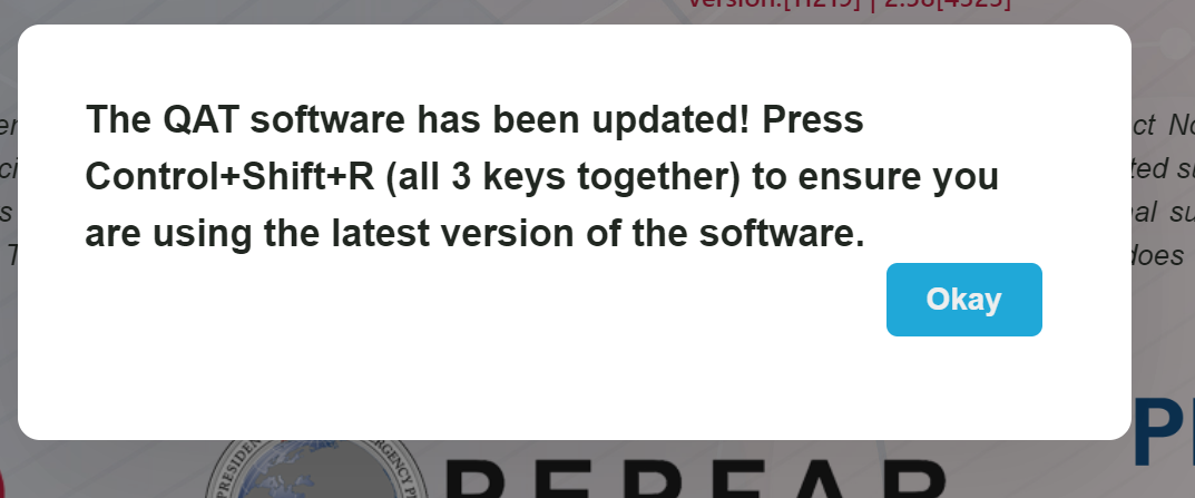 New QAT Version Prompt