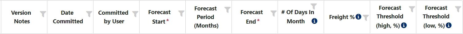 Version Settings Interface