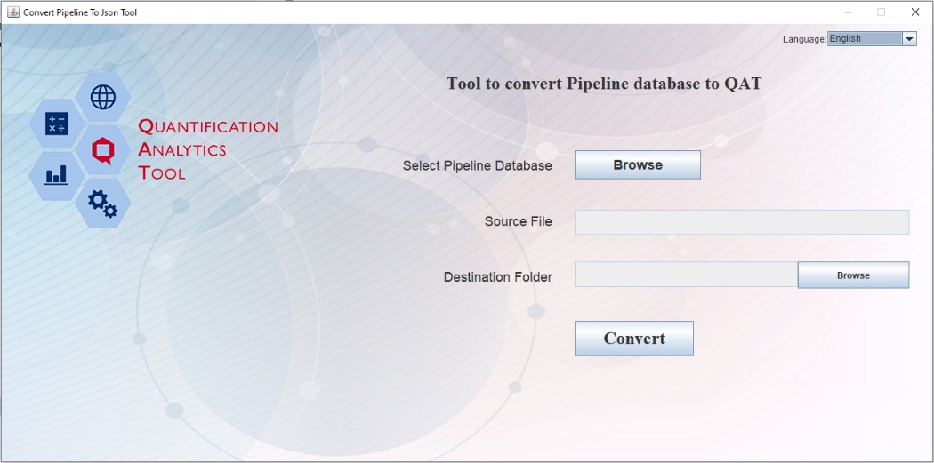 PipeLine Import Screen