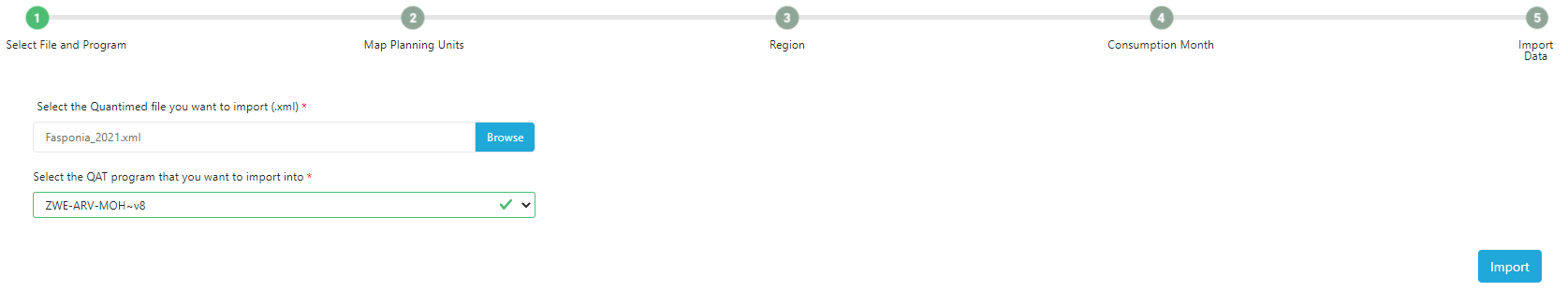 Quantimed File Import