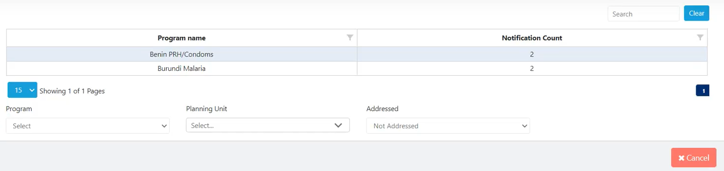 ERP Shipment Notifications Filtering