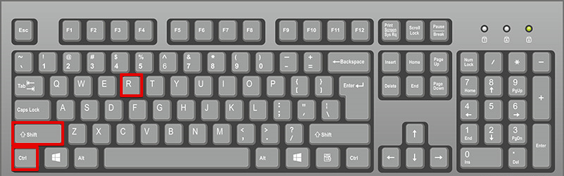 Hold Ctrl + Shift + R (all 3 keys) to conduct an Application Refresh