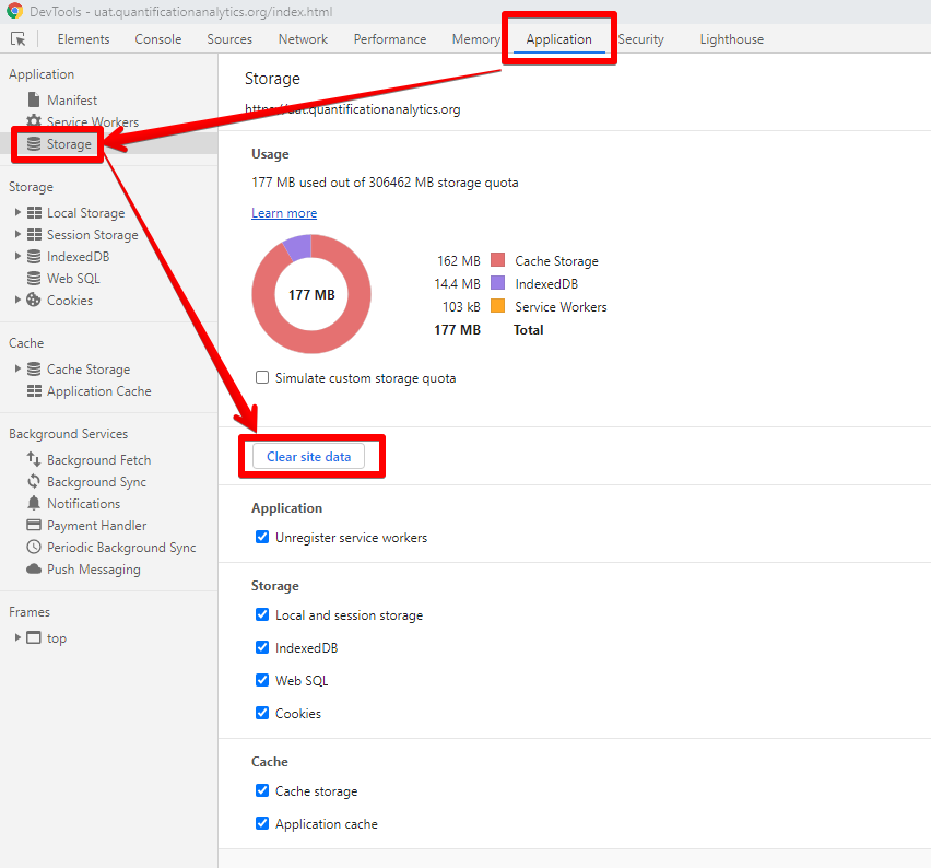 Clear Site Data